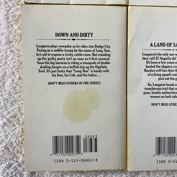 Vintage Longarm Action Western Romance Novel x4 - Picture 9 of 14